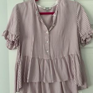 Madewell ruffle top